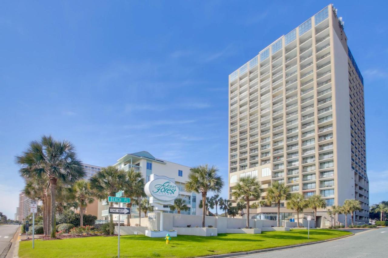 Scenic Views From The Balcony At Ocean Forest Plaza Condos Myrtle Beach Exterior photo